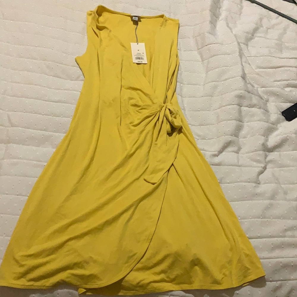 Yellow Wrap Dress
